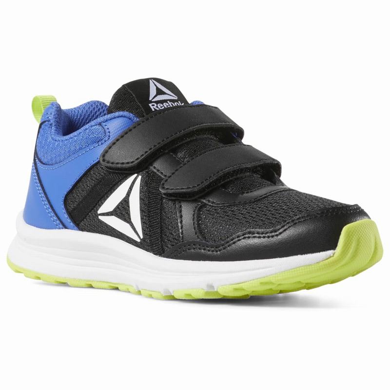 Reebok Almotio 4.0 Bežecké Tenisky Chlapcenske - Čierne/Modre/Biele ZD3486GX